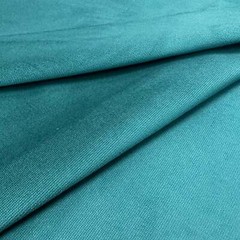 Teal Modern Solid Velvet Fabric 54″