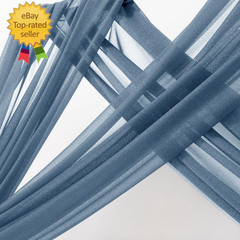 Dusty Blue Wedding Arch Draping Fabric 1 Panel 29″ X 20 FT Extra Long Gauze Drap