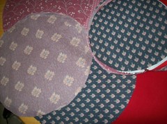 Fabric Circles Misc Patterns Two Sizes