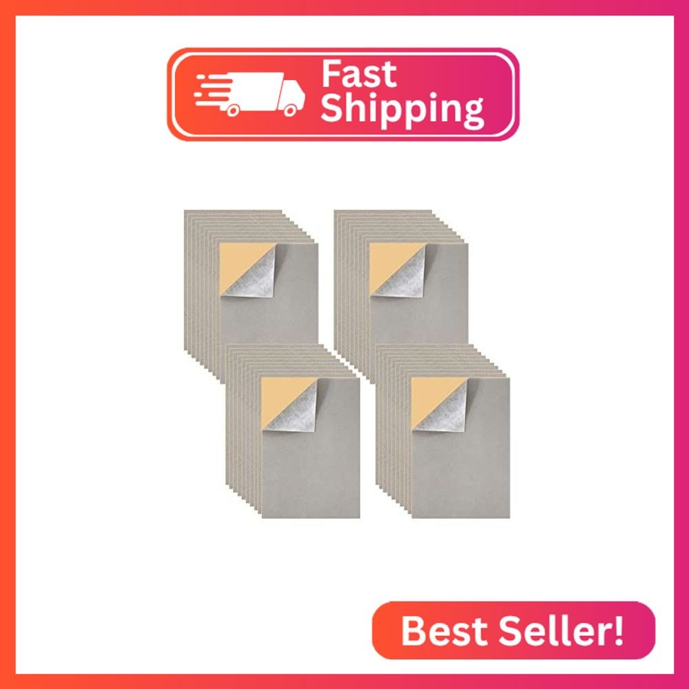 Mesheshe 40-Piece A4 Self-Adhesive Fabric Set – Peel & Stick Felt Liner, DIY Art