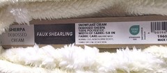 Sherpa Debossed Snowflake Cream Yellow Fabric By The Yard Super Soft Unique