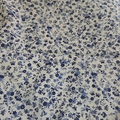 Vintage Concord Fabrics Cotton Fabric Designed by The Kesslers 36″ x 44″ blue