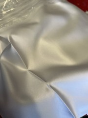 White Silky Satin Polyester Fabric 60″ W x 45″ Richlin Fabrics KCMO