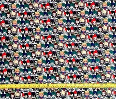 MY HERO ACADEMIA CHIBI COLLAGE ANIME 1 YARD FABRIC ( 36″ X 58″ ) BRAND NEW