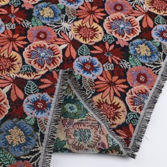 Hollyhock Vintage French Jacquard Upholstery Tapestry Fabric for Sewing Sofa BTY