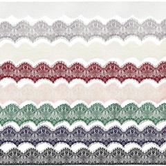 24 Yards Eyelash Lace Trim 3.7″ Wide Vintage Floral Lace Fabric 8 Colors for Sew