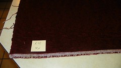Burgundy Crushed Velvet Fabric / Upholstery Fabric 1 Yard R32