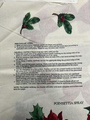 Christmas Cut Outs Greenery Wearable Art Applique Fabric Panel VIP Cranston NOS