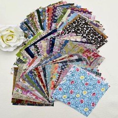 50PCS 10″ x 10″ 100% Precut Cotton Fabric Squares Fabric Bundles for Sewing, …