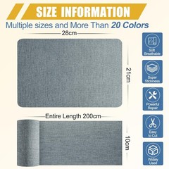 Linen Fabric Repair Tape Kit, 4″ x 80″ Self-Adhesive Couch Patch Repair Fabri…