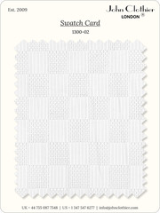 White Soft Textured Leno Check Fabric Sheer Openwork Dressmaking Yard 58″ Wide