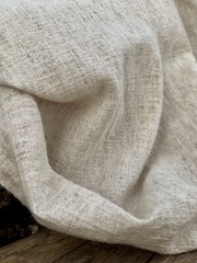 Neutral Hemp Organic Cotton Sile Cloth Fabric | Natural Beige, Undyed, 2 Yards