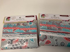 Fabric Editions 100% cotton fabric 2.5″x42″ strips 28 pieces (2 packs)