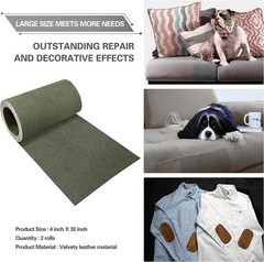 Sofa Fabric Repair Patch, Oversized Microfiber Patch, Self-Adhesive Repair Fabri