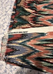 Fabric Cloth Stanley King Studio Flame Stitch Pattern Stain Repeller 48″x54″