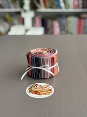 FIGO Fabrics Space Dye Jelly Roll 26 Strips 2.5″ Blenders Woven Cotton
