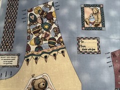 Fabric Panel – Cut & Sew – Adult S-Xl Made With ❤️ Easter Bears Bunny Hares WW