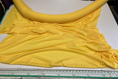 2 yards of yellow polycrepe non ravel 60″ wide easy to sew