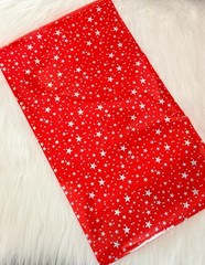 Red Holographic Sparkle Stars | Transparent PVC Vinyl Sheets DIY Crafts 8”x13”