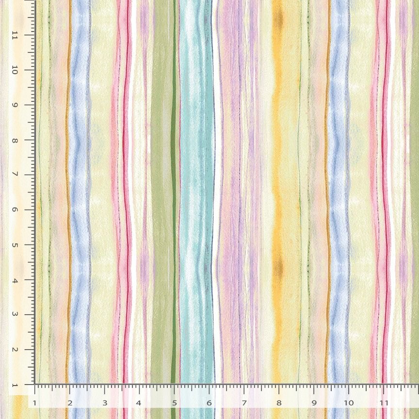 Love Spell Fabric | Watercolor Stripe Pastel | Timeless Treasures YARD