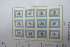 Vintage Walt Disney’s Bambi Fabric Panel Book Quilt New