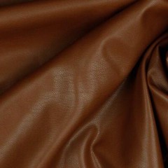 Stretchy Soft Faux Leather Fabric Material – BROWN