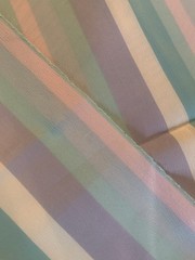 1.5 Yards Pastel Stripes Polyester ? Fabric 40” X 58” Striped Pink Purple Blue