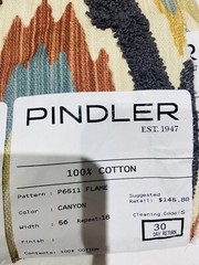 Pindler & Pindler Embroidered Fabric showroom sample 27×27