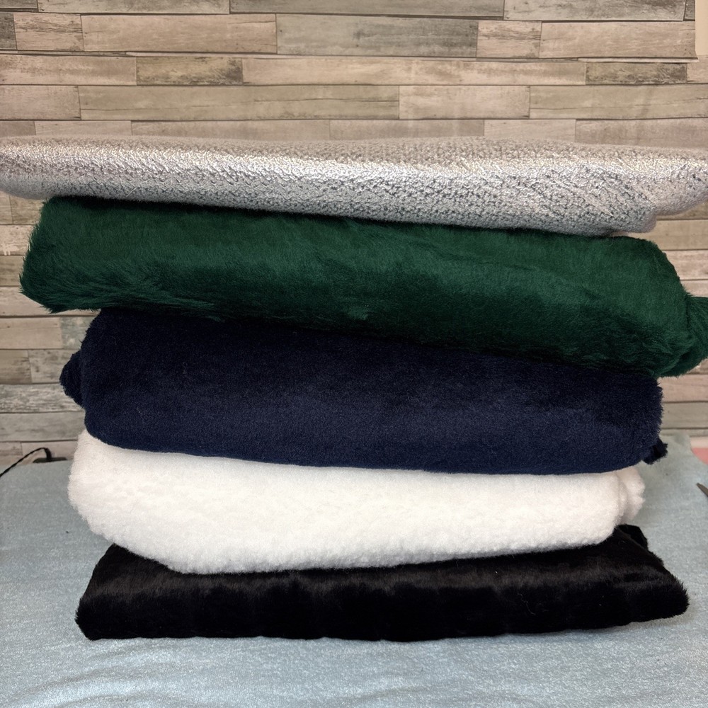 Assorted Fabric/Crafting Lot-Various Textures & Colors Approx 6LBS (Box #G6)