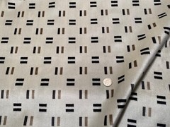 2YD KIRKBY K5219/01 Hammersmith Monochrome 100% Viscose Pile Geo Velvet Fabric