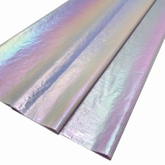 Pearlized Fabric Gradient Color Shiny Rainbow Crinkle DIY Cloth for Puffer Dress