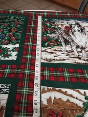 Erlanger Fabric Holiday Pillow Panels Christmas Cotton 7 Yards X 42 USA Designed