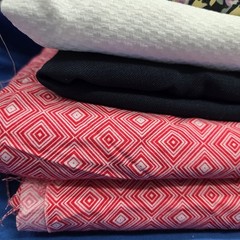 Vintage fabric lot 9 Lbs Remnants Arts Crafts Sewing Yard Goods Sew