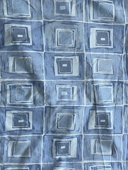 11 Yards Robert Allen Geometric Home Decor Upholstery Fabric Blue Squares