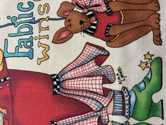 APPLIQUE Sewing Theme Multicolor Cotton Fabric Panel for Quilting & Crafts