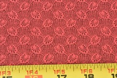 By 1/2 Yd, Red & Burgundy Print Quilt Cotton, B1373