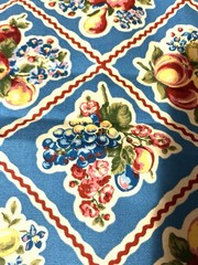 1.25 Yds R.&R. Fruit Retro Kitchen Towel Fabric by Springs Creative Prod-NEW OOP