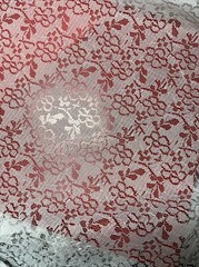 Hancock’s White Lace Fabric 54″ W Polyester French Floral New