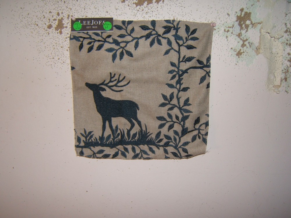 Lee Jofa, Caribou Embroidery, Remnant, Various Colors and Sizes