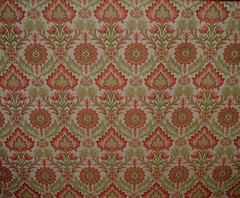 Arts And Crafts Rosso Woven Jacquard Fabric Curtain Upholstery Cushion Multi Use