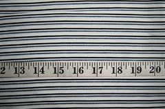 1 Yard White Black Blue Striped Silky Thin Blouse Fabric 36″ X 58″