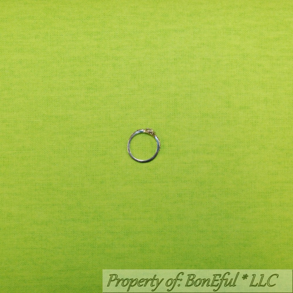 BonEful Fabric FQ Flannel Cotton Lime Green Solid Girl Boy Baby Nursery Unisex S
