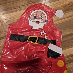 Heavy Vinyl Holiday Seat Taiwan Sold As Is, Parts, Display Or Crafting Material