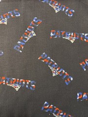 NFL New England Patriots Football Cotton Fabric 1/2 Yard (18 by 44″) New