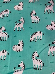 Zebra Scrap 9″x 21”, Cotton Fabric, Fat eighth, zoo animal