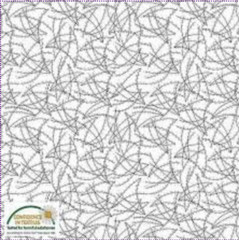 Stof Fillippa’s Line Lines & Oblong Dots White Cotton Fabric By The Yard