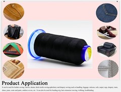 Selric Tex 135 Polyester Thread for Sewing 730Yards T135 #138 420D/3, Black