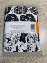 Novelty Cotton Fabric 1 Yrd Precut Loops & Threads Black/White Farmhouse Animals