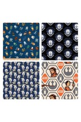 4 Fat Quarters – Assorted Star Wars Flannel Fat Quarter Bundle (Single Bundle)