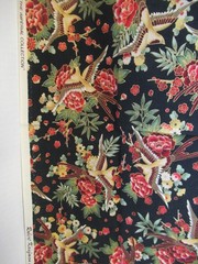 Robert Kaufman Fabrics Imperial Collection Black ORIENTAL COTTON FABRIC 1YX42